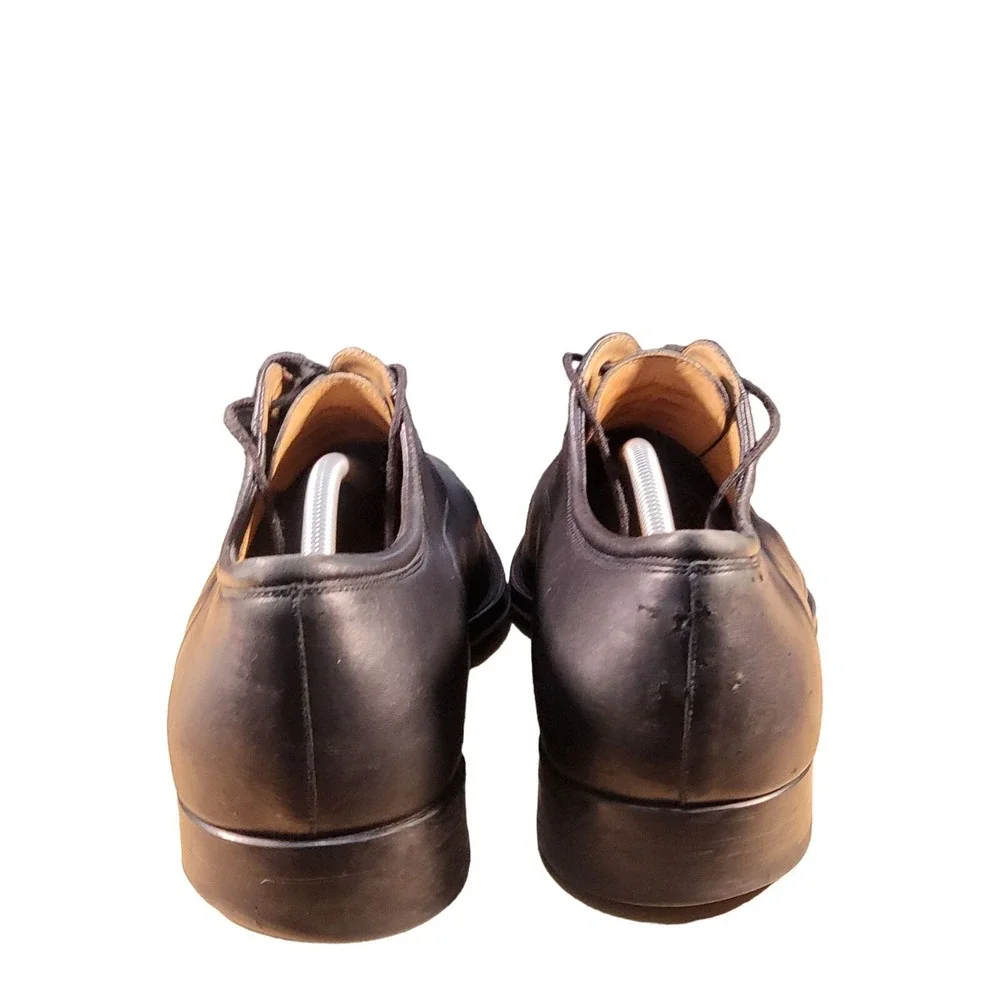 Magnanni Mens Black‎ Leather Cap Toe Oxford Dress Shoes Size 13 D Made in Spain
